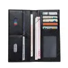 Wallets Men Wallet Slim PU Leather Purse Card Holder High Quality Grain Durable Male Long Cartera Hombre