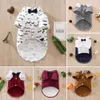 1pc Pet Graphic Bow Tie Decor Gentleman Style Shirt, Suit for Dog and Cat Party, Wedding Clothes