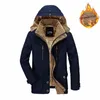 7xl män vinter varma parkas mens fleece löstagbar hattjacka parkas män casual cott utomhus päls trench vadderade jackor rockar p1li#