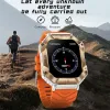 Watches 2023 Ny Rugged Military Smart Watch Men Bluetooth Call for Xiaomi Android iOS Sports Watches Compass Smartwatch IP67 Waterproof