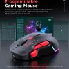 Mouse Mouse da gioco wireless ricaricabile Retroilluminazione a LED Bluetooth Mause 10000 DPI Mouse per computer Gamer Mouse RGB con cavo per PC portatile