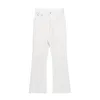 Jeans pour hommes Style américain Hommes Flare Pantalon Haut de gamme Noir Blanc Coton Denim Garçons Hip-Hop Casual Pantalon Lâche Plus Taille Streetwear