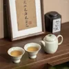 TeAware Setleri Pure El Boyalı Karşı Sırda Renkli Çay Seti Tam Antika Kit Tören Çayını ve Kupa Hizmetleri