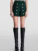 Damesshorts HIGH STREET Est 2024 F/W Designer Fashion Franje Kwastje Leeuw Knoppen Tweed