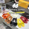 Designer Baguette Slides New Fashion Slippers Ladies Sandals Letter Slide Strick Summer Dust Bag