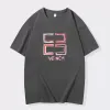 men's and Women's Cott Neutral T-shirts, Oversized Loose Casual Clothing, Fi Designer Luxury Brand Fi Street Top G5PZ#