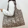 Bolsa de compras reutilizable grande para mujer, bolso de hombro con bolsillo de moda de 50 libras, bolsa ecológica plegable, viaje lavable 240313