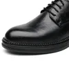 Casual Schuhe 2024 Frühling Klassische Britische Echtes Leder Für männer Täglichen Business Solid Black Hombre Bankett Zeremonie Kleid