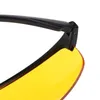 Zonnebril Anti-glare nachtkijker voor rijden, vissen, fietsen, buitenbescherming, unisex UV400 gele lens, sportbril