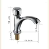 Bathroom Sink Faucets Simple All-copper Single Cold Basin Faucet Household Washbasin Vertical Large Curved