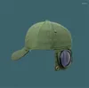 Bérets HipHop pilote forme lunettes casquette de Baseball pour hommes femmes visière casquettes Gorras automne élastique été chapeaux Hombre