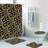 Shower Curtains Bathroom Waterproof Curtain Set Style Printed Non-Slip Mat Toilet Bathtub Geometric Bathroo Home Decor