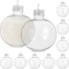 Vaser jul sfärisk flaskdryck förpackning flaskor bärbara mjölkdekorativa glödlampor