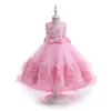 Tatlı Tozlu Pembe Şarap Mücevher Kızının Pageant Elbiseleri Çiçek Kız Elbiseler Kızın Doğum Günü/Parti Elbiseleri Kızlar Günlük Etekler Çocuk Giyim SZ 2-10 D327228