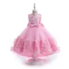 Doce empoeirado rosa verde vinho jóia vestidos de concurso para meninas vestidos de flores para meninas vestidos de aniversário/festa para meninas saias do dia a dia roupas infantis SZ 2-10 D327228