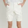 Verão fino secti preto estiramento de couro shorts estilo de trabalho dos homens shorts vermelho branco azul calças do plutônio masculino calças de cinco pontos 29-40 42 l2hl #