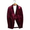 2024-nouveau homme coupe ajustée Fi Gentleman tendance tout-en-e Style italien hôtes haut de gamme canari Busin jolie pochette costume H121 #