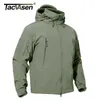 Tacvasen Giacca invernale tattica Softshell Giacca in pile da uomo Cappotto impermeabile antivento verde Cappotti da lavoro Caccia Escursionismo Giacca a vento u83u #