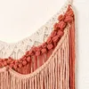 Tapices Rushed Macrame Decoración de pared Boho Art Nursery Room Estética Hogar Fringe Tapiz Borla Galería Chic