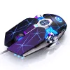 Mäuse Professionelle Wired Gaming Maus 3200DPI Optische USB Spiel Stumm Mäuse Flüssigkeit gekühlt Glänzende Mechanische maus für PC Laptop gamer