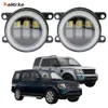 EEMRKE LED Mgły Mgły Zespół światła 30 W/ 40W dla Land Rover Discovery 4 IV LR4 L319 2009-2016 z przezroczystymi soczewkami Anioła Eye Drl Light