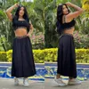 2024 Fashion Two Piece Dress Women Sexy Vest Top and Pleated Skirt Sets 2Pcs Outfits Free Ship