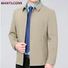 Veste de luxe pour hommes, couleur unie, décontractée, ample, bureau social, manteau mince, vêtements d'extérieur, printemps-automne, f5U7 #