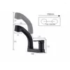 Bathroom Sink Faucets Vidric Faucet 2 Hole Cold Water Mixer Pull Out Basin Sin Black Finished ELM1121