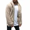 Frühling Sherpa Fleece Strickjacke Plus Größe 3XL Flauschige Kapuzenjacke Winter Warme Streetwear Unisex Teddy Pullover l2BI #