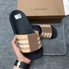 Designer Slippers Men Woman Fashion Sandales Designer Slides Slipper Luxury Summer Flat Bottom Anti Slip Beach Sandal Holiday Splippers Room Shoe 35-45