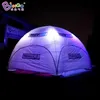 Tente araignée gonflable personnalisée, 8x8x4 mètres, 6 jambes, dôme à lumières LED, tente de fête soufflée à l'air, jouets de sport