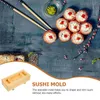 Dijkartikelen Sets Home Sushi Making Tool Keuken Rijst Rol Mold Stijlvolle houten mal