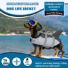 1 peça de roupa de banho para animais de estimação tubarão sereia, colete salva-vidas, roupas de natação, fantasia de verão para cachorro, roupas de banho