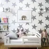 Adesivos de parede Decalques de arte Berçário de bebê DIY Mural removível estrelas padrão adesivo decoração de quarto