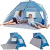 Tentes et abris Tente de plage Up Shade 10s Easy Set Portable Canopy Sun Shelter pour 3-4 personnes légère instantanée