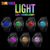 Watches SKMEI 1222 Waterproof Shock Resistant Digital Watch reloj hombre Outdoor Sport Watch Men Simple Colourful LED Display Watches