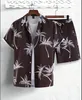 Herren Kokosnussbaum -Strandhemd Sets Sommer Hawaii -Stil Kurzarm Shirt Shorts Casual Holiday Männer 2 -teiliges Anzug Outfit Set 240321