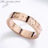 Band Rings Classic Luxury Designer Ring Women Titanium Steel Bague Letter Rings Gold-Plated Gold Silver Rose Gold Brand Jewel Gift Y240328