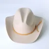 Bérets 202402-jx-hh2081 Ruban de velours coréen Ins Chic hiver laine feutre bord bouclé Stetson Fedoras casquette hommes femmes loisirs Panama Jazz chapeau