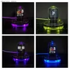 جدول الجدول المكتبي Nixie Tube Clock Smart WiFi Glow DIY Tube Clock Cloberpunk نمط سطح المكتب الرقمي على مدار الساعة ، يمكن أن يغير العرض التلقائي Update24327