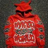 Men's Hoodies American Hip-hop Personalized Fashion Graffiti Letter Printed Hooded Sweatshirt For Men And Women Casual Retro Punk Couple