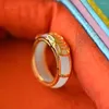 Cluster Rings Unique Temperament Retro Gold-plated Girl Gift Couple Copper Chinese Style Ring Fashion Jewelry Women Vintage