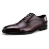 Scarpe eleganti Oxford di qualità nero / marrone marrone chiaro Matrimonio Uomo Sposo Vera pelle Business Uomo Social