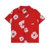 Projektantki koszulki Polos Shorts Mężczyźni Kobiety na Hawajskie T-shirt dżinsy nadmierne łzę krótkie rękawe odzież męskie