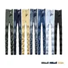 Мужские джинсы мужские 6 цветов стрейч прямые ретро тонкие модные джинсовые брюки рваные карандаши мотоцикл Прямая доставка одежда ткань Dh0Yf
