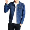 Veste en jean pour hommes Bleu clair Homme Jean Manteaux Biker Moto Slim Fit Cowboy Prix pas cher Vêtements de créateurs élégants au plus bas G 309X #