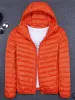 Mannen Winterjas Eend Donsjack Nieuwe Ultra Lichte Dunne Capuchon Down Jas Draagbare Winddicht Puffer Parka Mannelijke Overjas 5XL I7US #