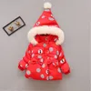 Piumino HYLKIDHUOSE Inverno Neonate Cappotti Infantili Nati Caldi Giubbotti Cartoon Bambini Capispalla Bambini Outdoor Snow Parka