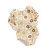 Conjuntos de roupas Jeqckloves infantil bebê menina maiô floral nó manga longa maiô criança swimwear rash guard