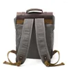 Рюкзак мужской парусиновый винтажный для школьной сумки военная кожаный женский рюкзак мужской рюкзак Mochilas Feminina